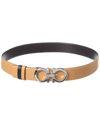Ferragamo Ferragamo Gancini Reversible & Adjustable Leather Belt