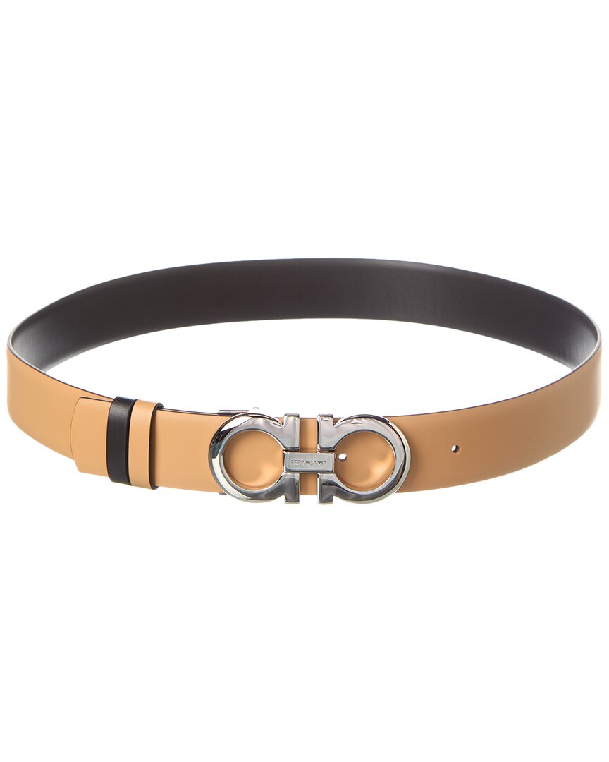 Ferragamo Ferragamo Gancini Reversible & Adjustable Leather Belt