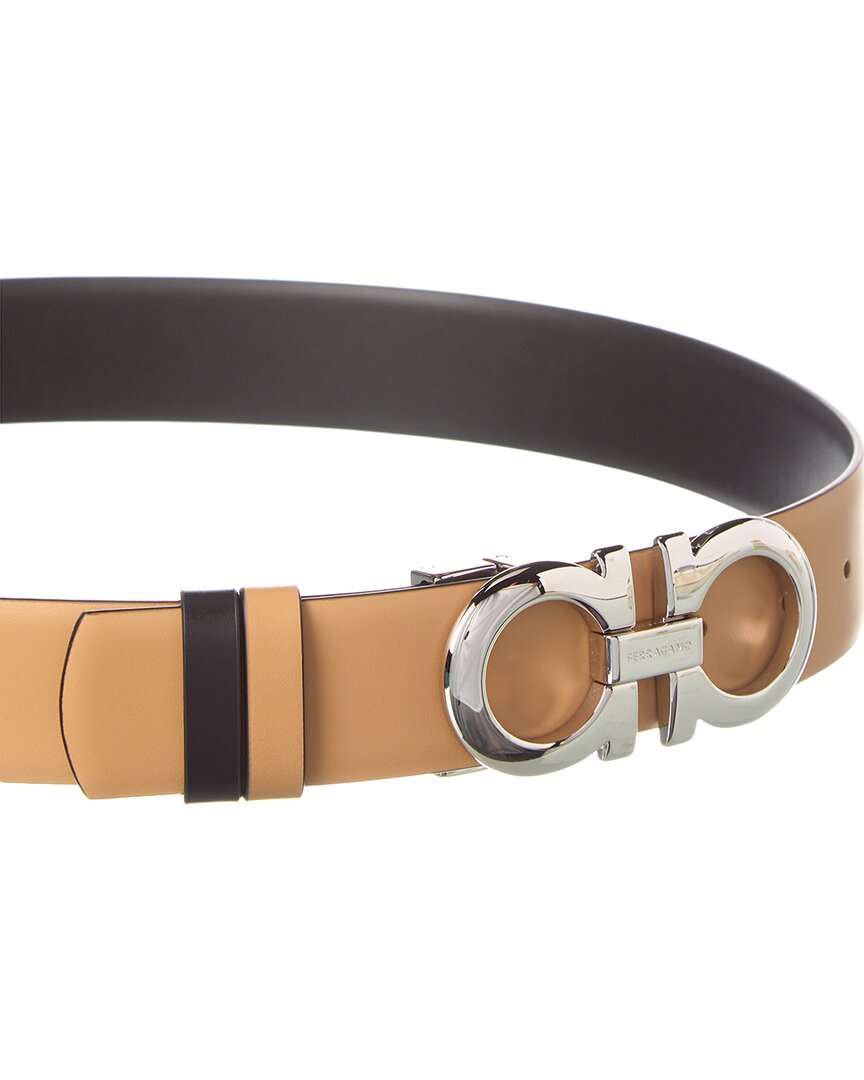 Ferragamo Ferragamo Gancini Reversible & Adjustable Leather Belt