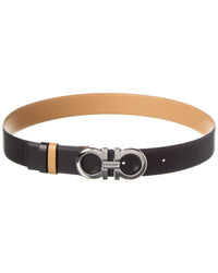 Ferragamo Ferragamo Gancini Reversible & Adjustable Leather Belt