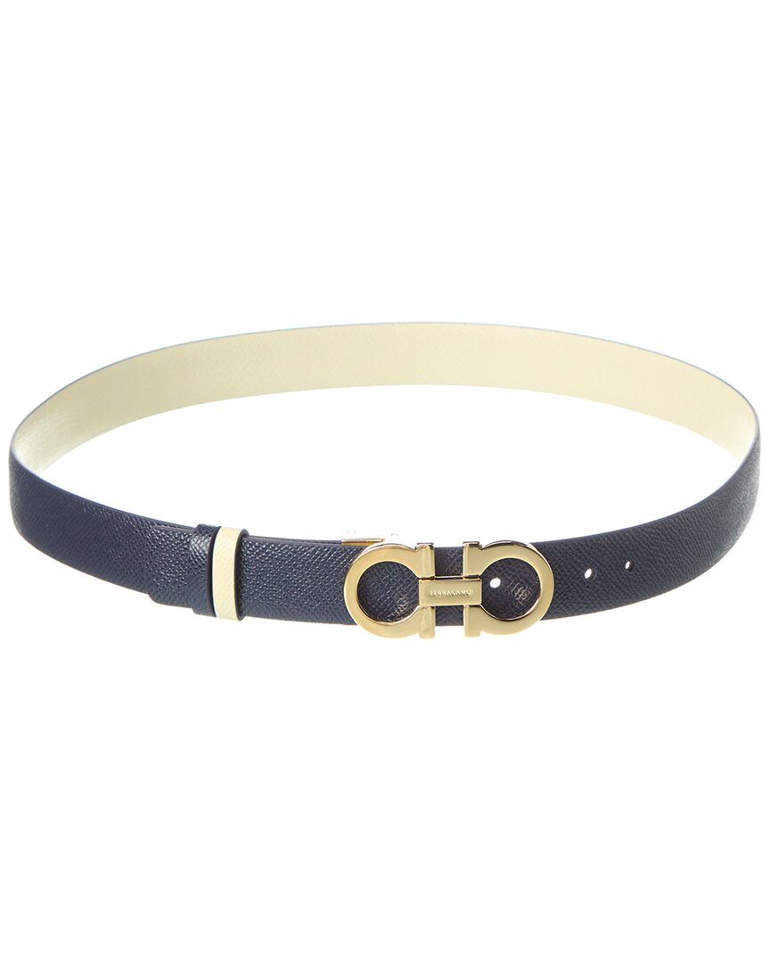 Ferragamo Ferragamo Gancini Reversible & Adjustable Leather Belt