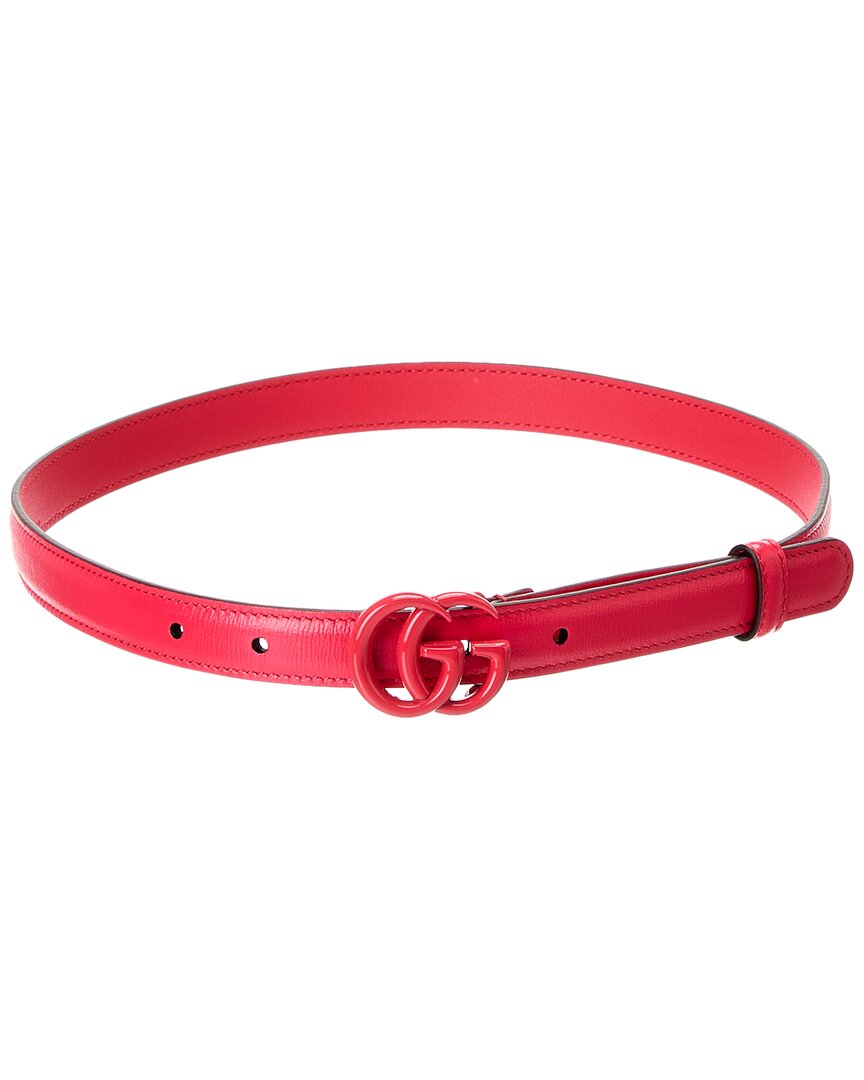 Gucci Gg Marmont Thin Leather Belt