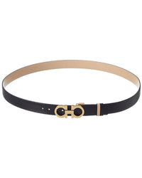 Ferragamo Gancini Reversible & Adjustable Leather Belt