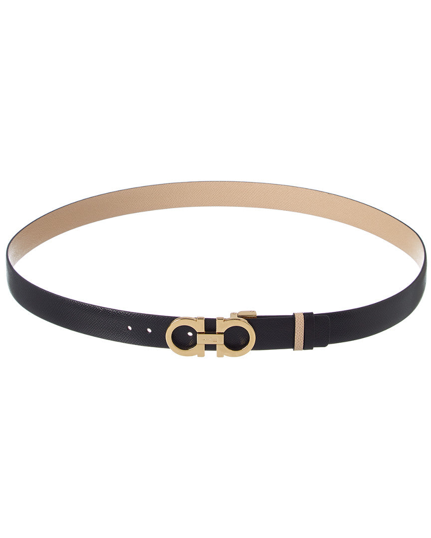 Ferragamo Gancini Reversible & Adjustable Leather Belt
