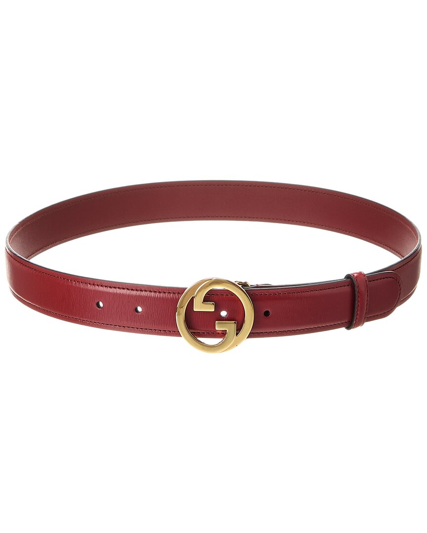 Gucci Gg Blondie Leather Belt