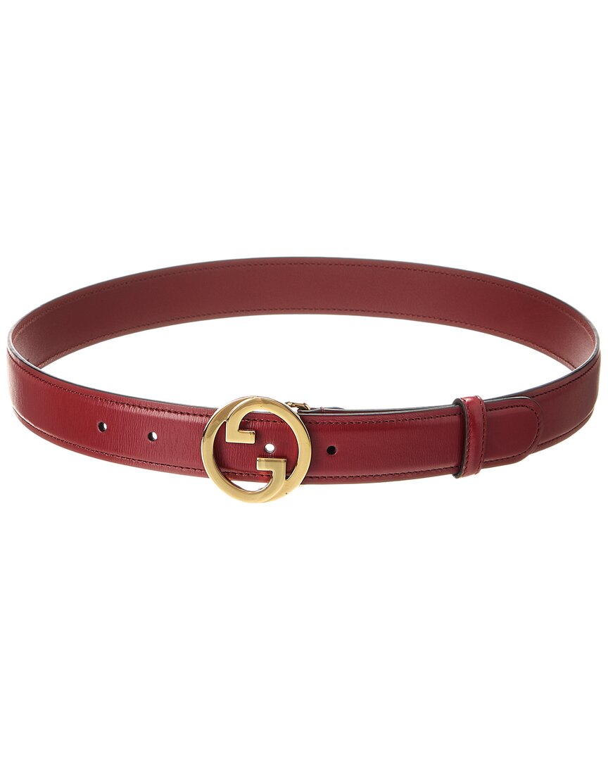 Gucci Gg Blondie Leather Belt