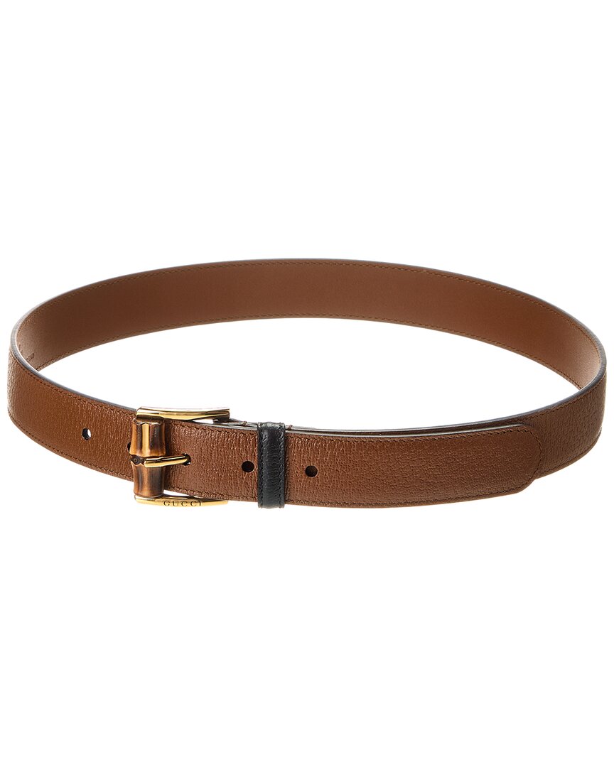 Gucci Gg Logo Leather Belt