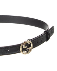 Gucci Interlocking G Leather Belt