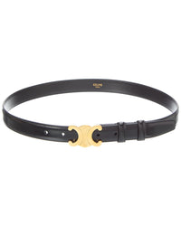 CELINE Celine Triomphe Leather Belt