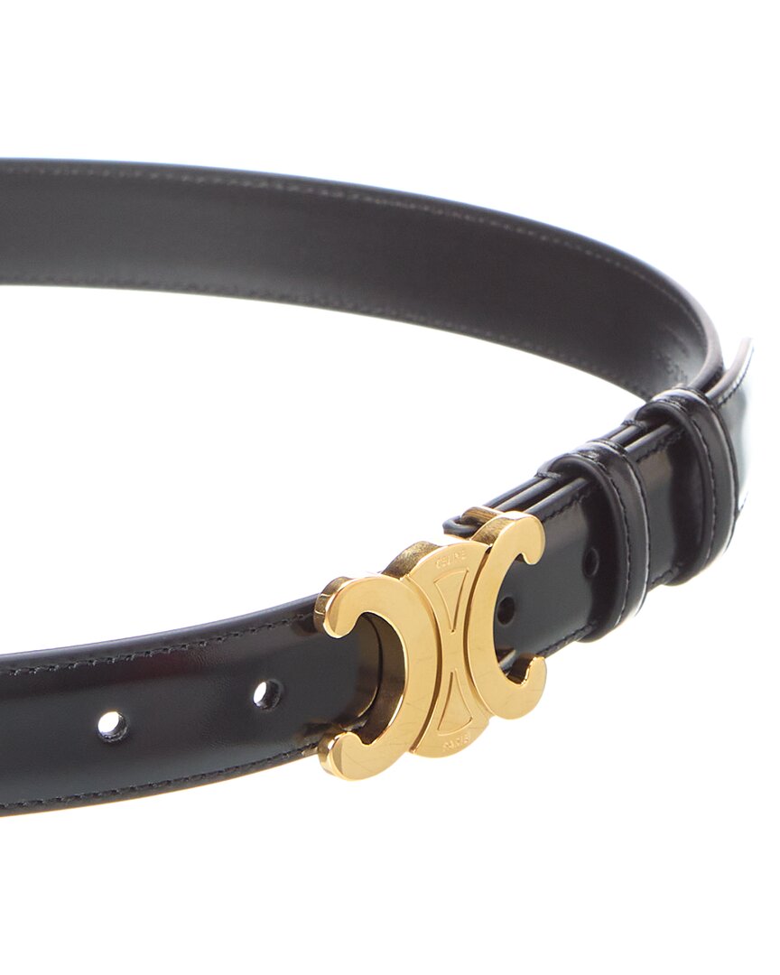 CELINE Celine Triomphe Leather Belt