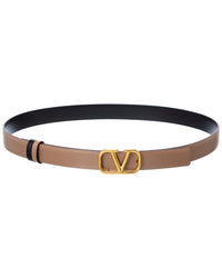 Valentino Vlogo 20Mm Reversible Leather Belt