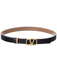 Valentino Vlogo 20Mm Reversible Leather Belt