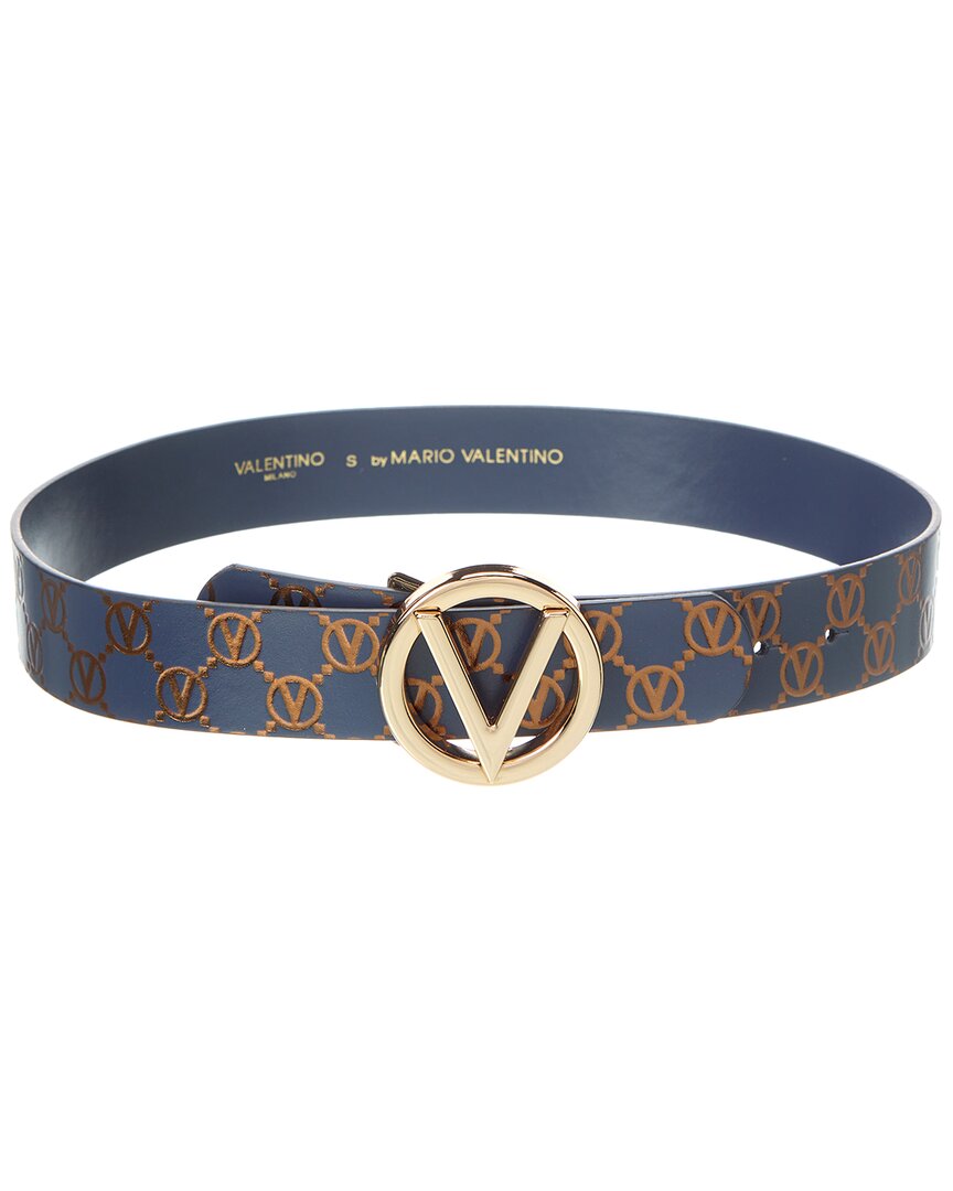Valentino By Mario Valentino Giusy Monogram Leather Belt