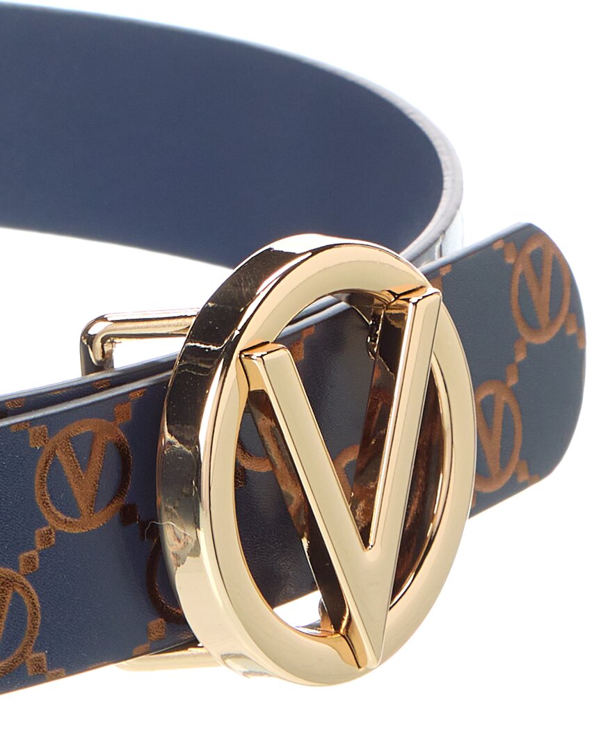 Valentino By Mario Valentino Giusy Monogram Leather Belt