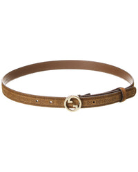 Gucci Blondie Thin Suede Belt