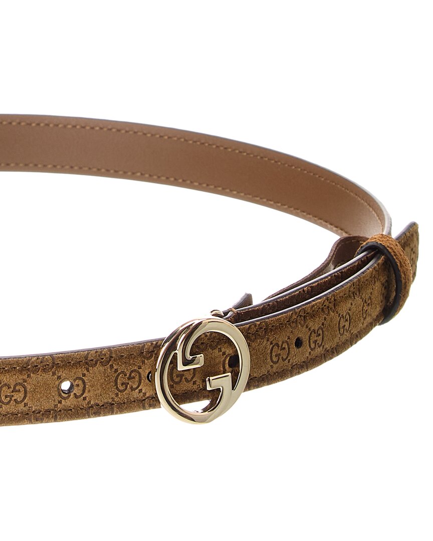 Gucci Blondie Thin Suede Belt