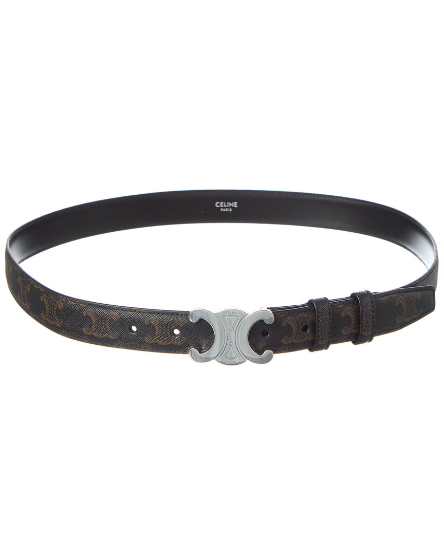 CELINE Celine Triomphe Medium Canvas Belt