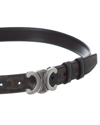 CELINE Celine Triomphe Medium Canvas Belt