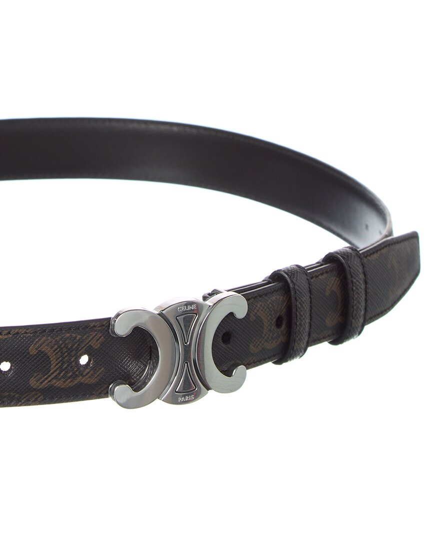 CELINE Celine Triomphe Medium Canvas Belt