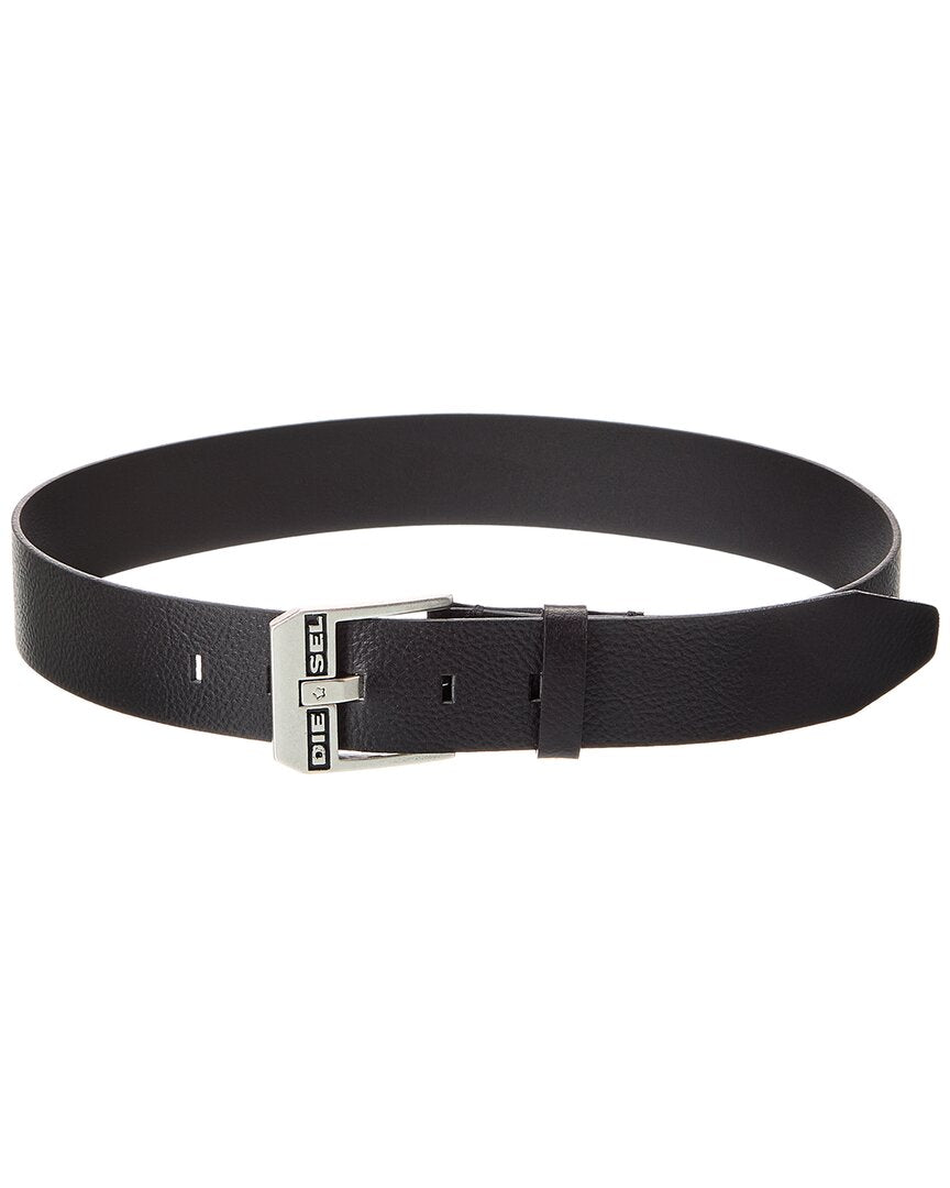 Diesel Logo Bluestar Leather Belt