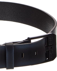 Diesel Logo Bluestar Leather Belt