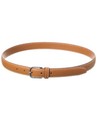 Toteme Stitch Detail Leather Belt Brown Multi 70 cm