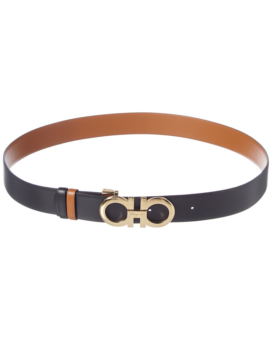 Ferragamo Gancini Reversible & Adjustable Leather Belt