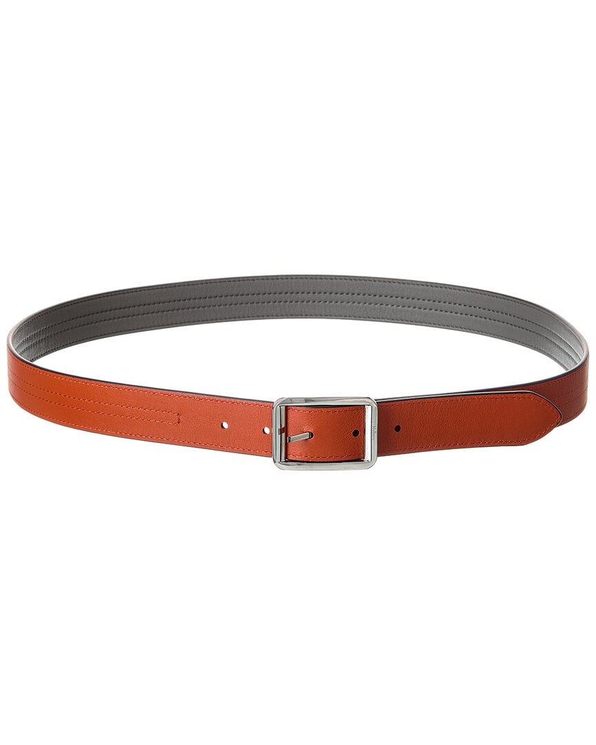 Mulberry Stitched Reversible Leather Belt