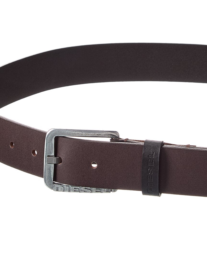 Diesel Logo B-Basic Leather Belt