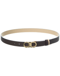 Ferragamo Gancini Reversible & Adjustable Leather Belt