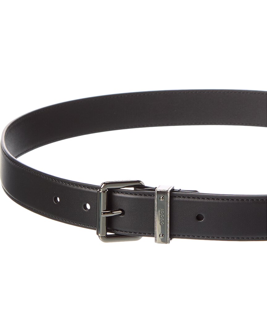 Gucci Gg Emblem Leather Belt