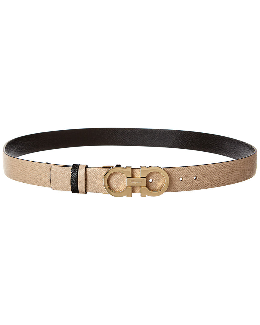Ferragamo Ferragamo Gancini Reversible & Adjustable Leather Belt