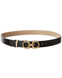 Ferragamo Ferragamo Gancini Reversible & Adjustable Leather Belt