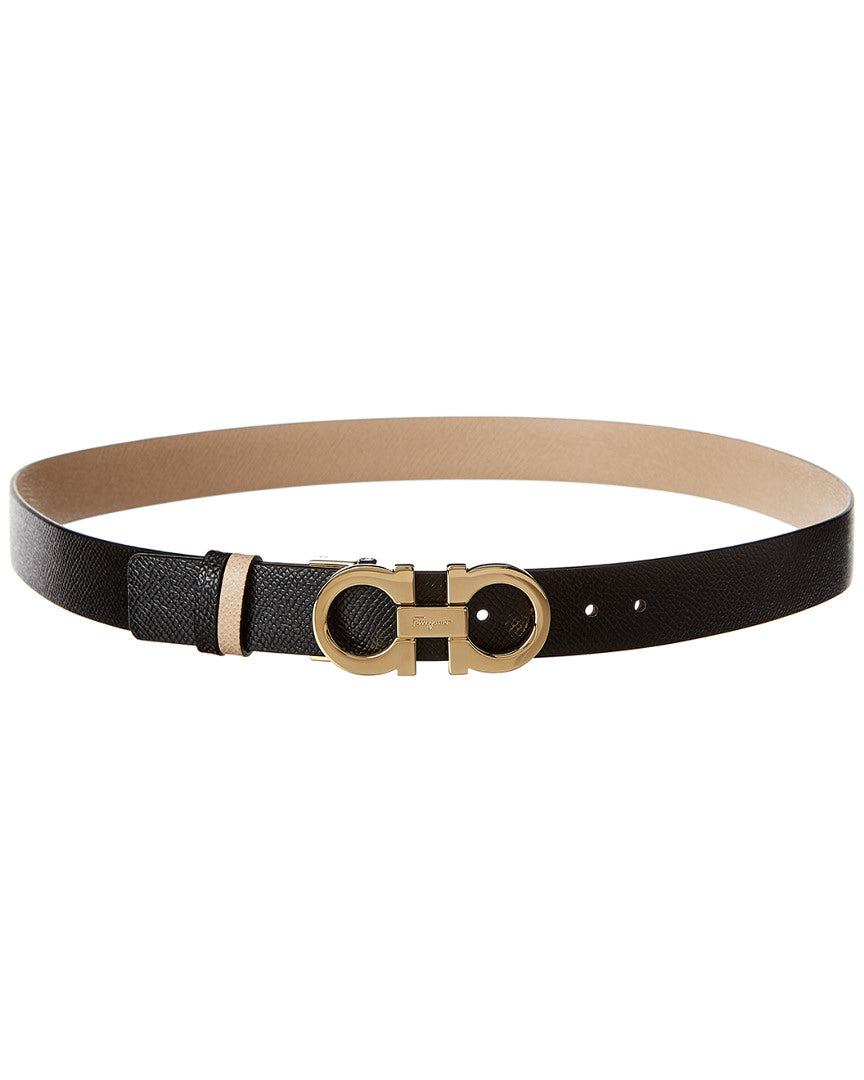 Ferragamo Ferragamo Gancini Reversible & Adjustable Leather Belt