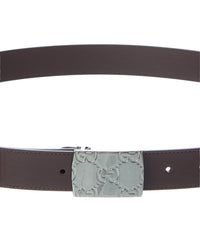 Gucci Rectangular Buckle Leather Belt