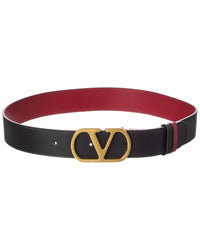 Valentino Vlogo Signature Reversible Leather Belt