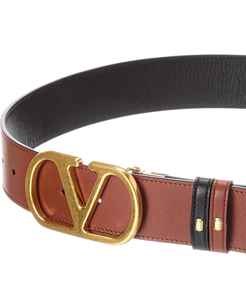 Valentino Vlogo Signature Reversible Leather Belt