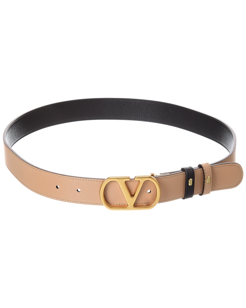 Valentino Vlogo Signature Reversible Leather Belt