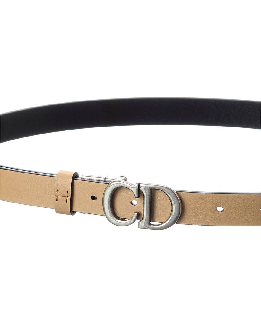 Dior Saddle Reversible Leather Belt