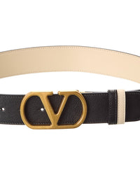 Valentino Vlogo Signature Reversible Leather Belt