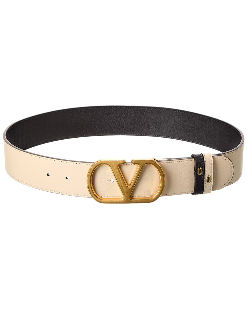 Valentino Vlogo Signature Reversible Leather Belt