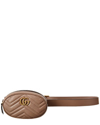 Gucci Gg Marmont Matelasse Leather Belt Bag