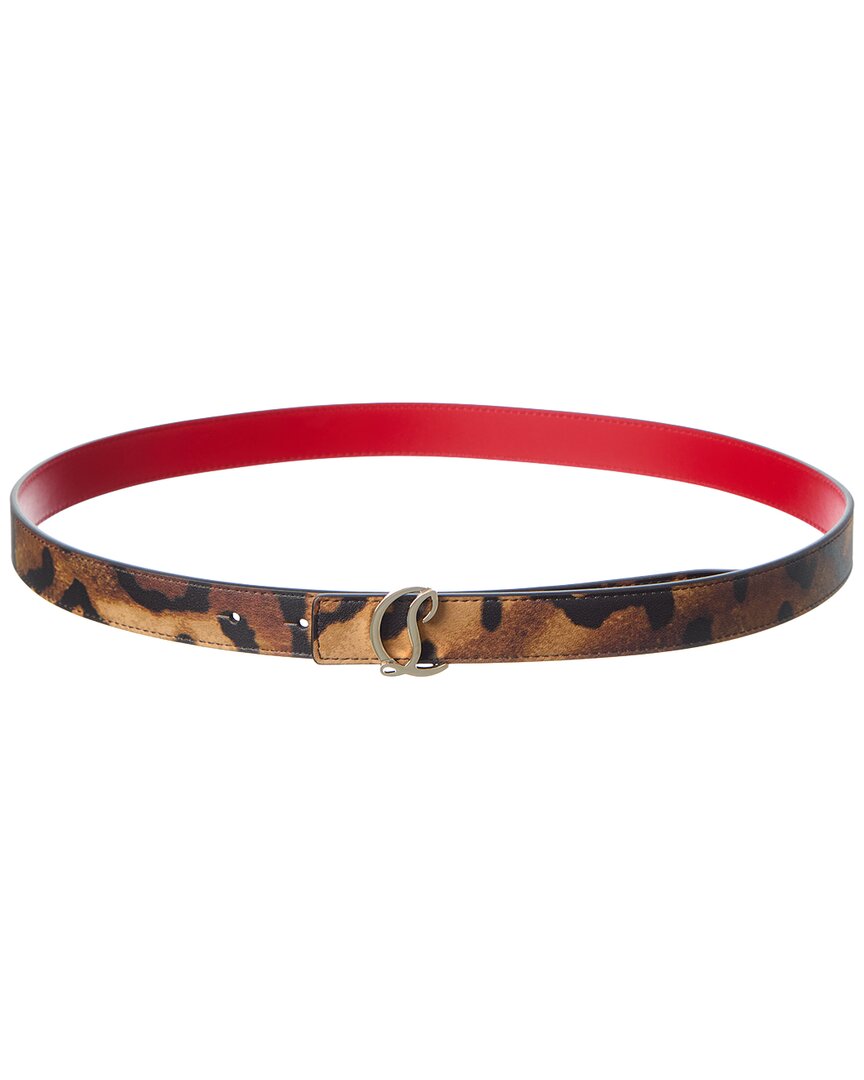 Christian Louboutin Christian Louboutin Loubi54 Reversible Leather Belt