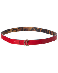 Christian Louboutin Christian Louboutin Loubi54 Reversible Leather Belt