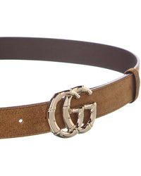 Gucci Gg Marmont Suede Belt