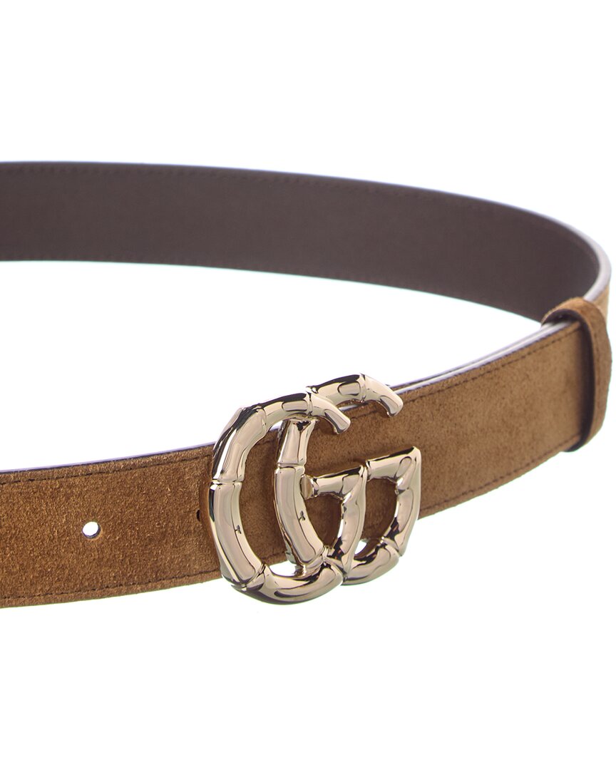 Gucci Gg Marmont Suede Belt
