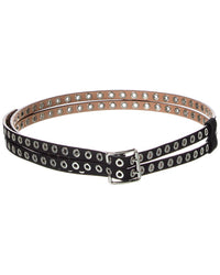 Alaia Biker Double Belt In Nubuck