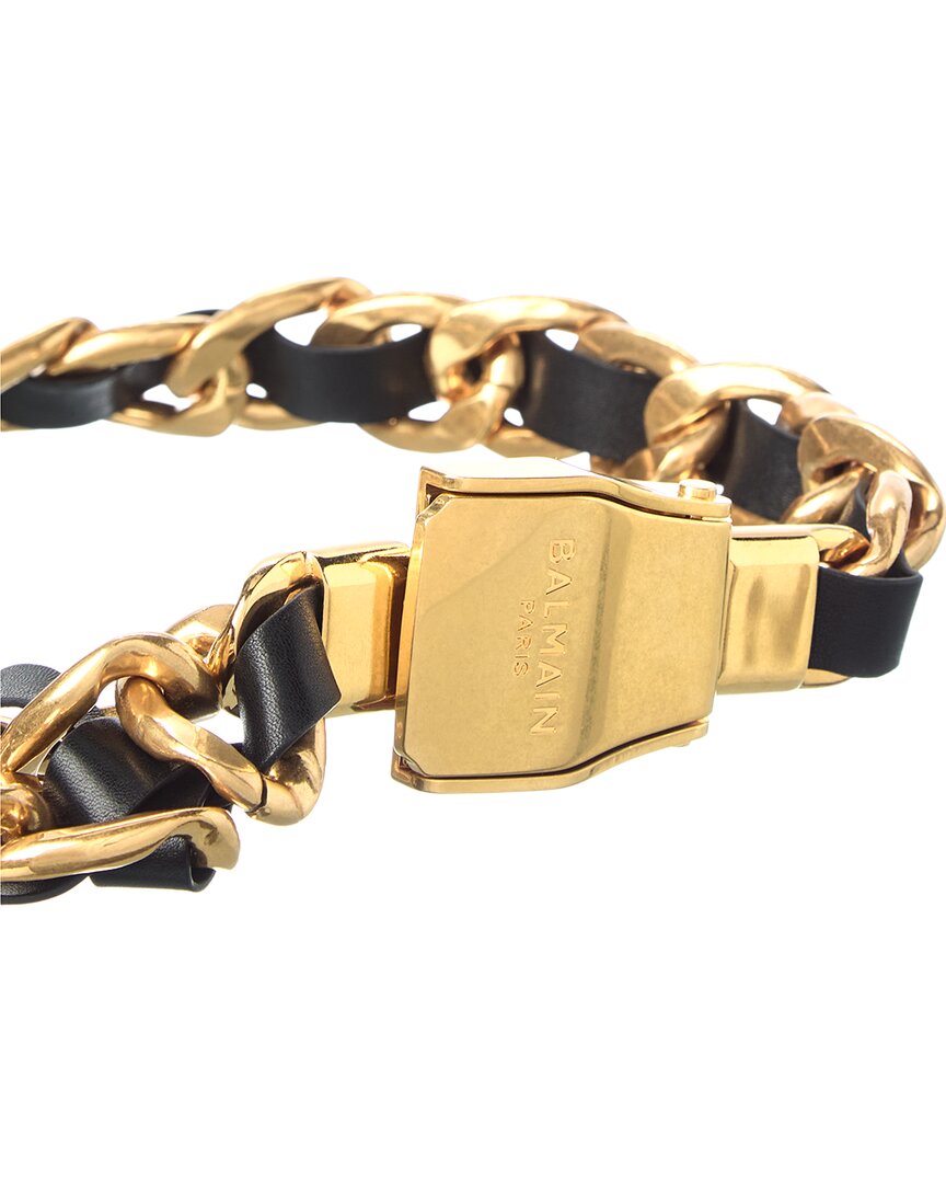 Balmain Leather & Metal Belt