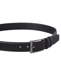 Brooks Brothers Feather Edge Textured Leather Belt