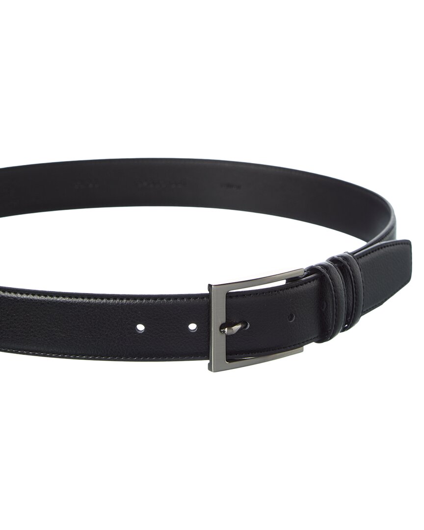 Brooks Brothers Feather Edge Textured Leather Belt